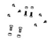 Hardware Kit for floorboard (includes bolts to fasten floorboard to frame & screws to mount floorboard end caps) - Mowers: 48ZB, 50ZB