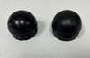 Bearing Cap Set for front wheel, black, plastic (SET OF 2) - Mowers: 48ZB, 50ZB, 62ZB