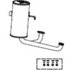 Muffler Assembly with vertical canister for 20hp Briggs and Stratton engine (hardware included) - Mowers: 48ZB, 50ZB, 36BB