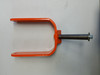 Front wheel Yoke, orange (includes assembly hardware to frame, axle NOT included) - Mower: 62ZB