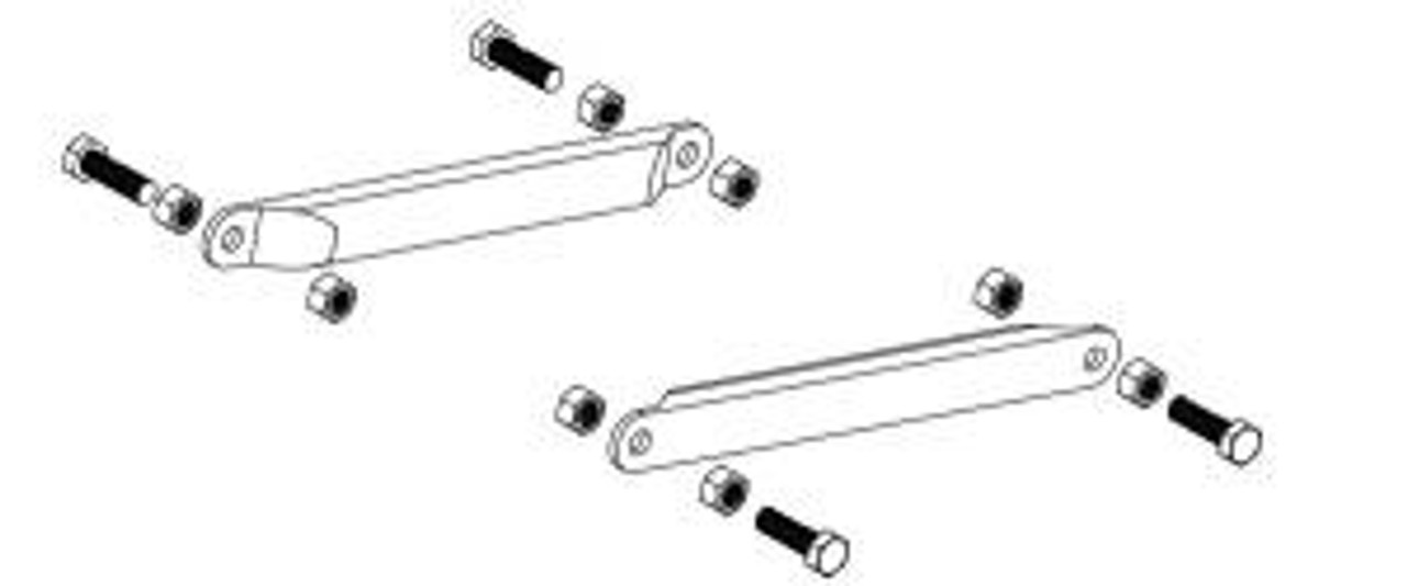 Stabilizer Assembly, rear, black (includes left and right stabilizers