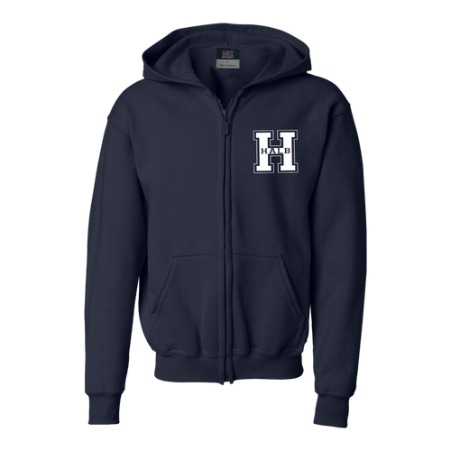 H is for HALB Zip-Up-Navy H is for HALB Zip-Up-Navy