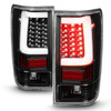 Fits 2004-2015 Titan Pickup Black LED Tube Tail Lights Brake Lamps Left + Right