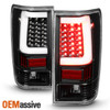 Fits 2004-2015 Titan Pickup Black LED Tube Tail Lights Brake Lamps Left + Right