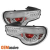 Fits 12-20 FR-S BRZ FT86 JDM Clear LED Strip Tube Design Full LED Tail Lights