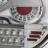 Fits 12-20 FR-S BRZ FT86 JDM Clear LED Strip Tube Design Full LED Tail Lights
