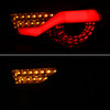 Fits 12-20 FR-S BRZ FT86 JDM Clear LED Strip Tube Design Full LED Tail Lights