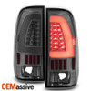 Fit 1997-03 F150 | 1999-07 F-Series Super Duty LED Tube Style Smoked Taillights