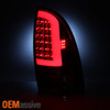 Fits 05-15 Toyota Tacoma Pickup Truck LED Tube Red Clear Tail Lights Brake Lamps