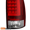 Fits 05-15 Toyota Tacoma Pickup Truck LED Tube Red Clear Tail Lights Brake Lamps