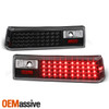 Fits Black 87-93 Ford Mustang Full LED Tail Lights Lamps Left+Right