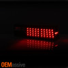 Fits Black 87-93 Ford Mustang Full LED Tail Lights Lamps Left+Right