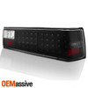 Fits Black 87-93 Ford Mustang Full LED Tail Lights Lamps Left+Right