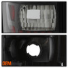 Fits 94-01 Dodge Ram Black Pickup Truck Tail Lights Pair Left+Right