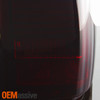 Fits 87-93 Ford Mustang V8 Gt Svt Cobra Red Smoke Full LED Tail Lights Lamp Pair