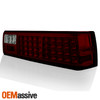 Fits 87-93 Ford Mustang V8 Gt Svt Cobra Red Smoke Full LED Tail Lights Lamp Pair