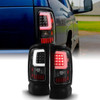 Fit 1994-2001 Dodge Ram 1500 2500 3500 Black LED Tube Tail Lights Replacement
