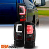 Fit 1994-2001 Dodge Ram 1500 2500 3500 Black LED Tube Tail Lights Replacement