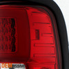 Fit 1994-01 Dodge Ram 1500 2500 3500 Red Clear LED Tube Tail Lights Replacement