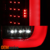 Fits 2017-2019 Ford F250/F350 Superduty Black Full LED DRL Tube Tail Lights Set
