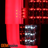 Fit 2017-2019 Ford F250/F350 Superduty Red Clear Full LED DRL Tube Tail Lights