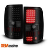 [LED Black Set]For 04-08 Ford F-150 LED Tail Lamps Smoke Len & 3rd Brake Light