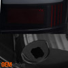 Fits 2013-2018 Dodge RAM Pickup Black Smoked Full LED DRL Tube Tail Lights Set