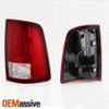 Fit 2013-2018 Dodge RAM Pickup Red Clear Full LED DRL Tube Tail Lights Lamp