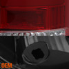 Fit 2013-2018 Dodge RAM Pickup Red Clear Full LED DRL Tube Tail Lights Lamp