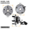 Fit Explorer Aviator Mountaineer FRONT Wheel Hub & Bearing w/ABS + 6 Lugs 515050