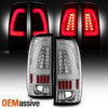 Fit 1997-2003 F150 1999-2007 F-Series Super Duty LED Tube Chrome Tail Lights