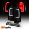 Fit Black Smoke 02-06 Dodge Ram 1500/2500/3500 LED Tail Lights + 3rd Brake Light