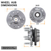 Fit 1999-2003 Ford Windstar of 2 FRONT Wheel Hub & Bearing & 5 Lugs Bolt 513156