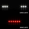 Fit 1994-2001 Dodge Ram 1500 2500 3500 Black Tail Lights + LED 3rd Brake Light