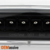 Fit 1994-2001 Dodge Ram 1500 2500 3500 Black Tail Lights + LED 3rd Brake Light