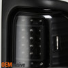 Fit 1994-2001 Dodge Ram Black LED Tail Lights + LED 3rd Brake Lamp Replacement