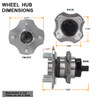 Fits 04-06 Scion xA | xB REAR Wheel Hub & Bearing+ ABS Ring & 4 Lug Bolts 512209