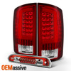 Fit Red Clear 2002-2006 Dodge Ram 1500/2500/3500 LED Tail Lights+3rd Brake Light