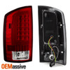 Fit Red Clear 2002-2006 Dodge Ram 1500/2500/3500 LED Tail Lights+3rd Brake Light
