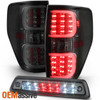 Fit 2009-2014 Ford F150 Smoke LED Tube Tail Lights Lamps+3rd Brake Cargo light