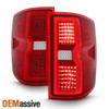 Fit 2014-2019 Chevy Silverado GMC Sierra Clear LED Light Bar Tail Lights Lamps