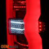 Fit 2014-2019 Chevy Silverado GMC Sierra LED Light Bar Tail Lights Lamps - Smoke