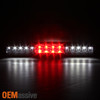 Fit 99-02 Chevy Silverado GMC Sierra Red Smoked LED Tail Lights+3rd Brake Light