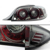 Fit Smoked 04-08 Mazda RX8 RX-8 JDM Dual Round LED Tail Light Brake Signal Lamp
