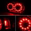 Fit Smoked 04-08 Mazda RX8 RX-8 JDM Dual Round LED Tail Light Brake Signal Lamp