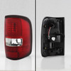 Fit 2004 2005 2006 2007 2008 Ford F150 LOBO LED Tube Red Clear Tail Lights Lamps