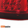 Fit 2004 2005 2006 2007 2008 Ford F150 LOBO LED Tube Red Clear Tail Lights Lamps
