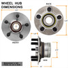 Fit Chrysler PT Cruiser Dodge Neon REAR Wheel Hub Bearing+ABS Ring & Lugs 512167