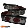 Fits Smoked 95-99 Mit Eclipse JDM LED Ring Tail Lights W/Center Pcs Left+Right