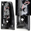 Fit 1999-2002 Chevy Silverado GMC Sierra LED Red Clear Tail Lights+Brake Light